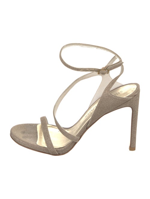 Stuart Weitzman Glitter Glitter Accents Slingback Sandals