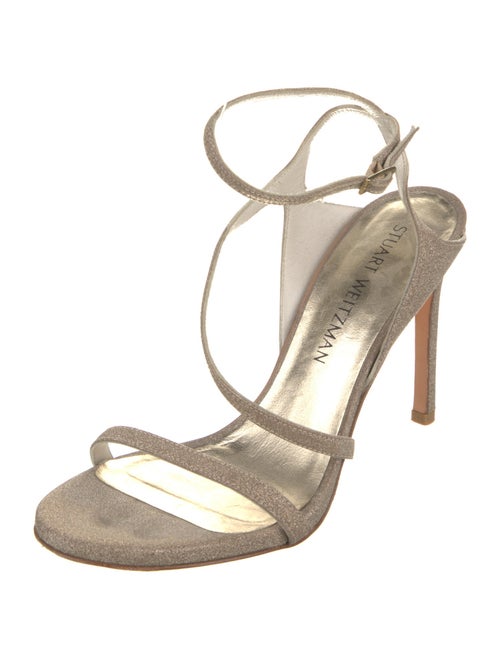 Stuart Weitzman Glitter Glitter Accents Slingback Sandals