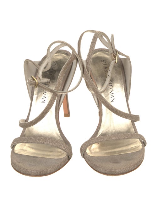 Stuart Weitzman Glitter Glitter Accents Slingback Sandals