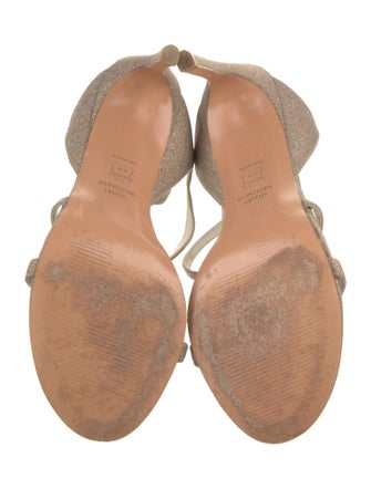 Stuart Weitzman Glitter Glitter Accents Slingback Sandals