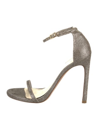 Stuart Weitzman Glitter Glitter Accents Sandals