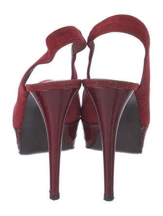 Stuart Weitzman Suede Slingback Pumps