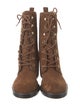Stuart Weitzman Suede Lace-Up Boots