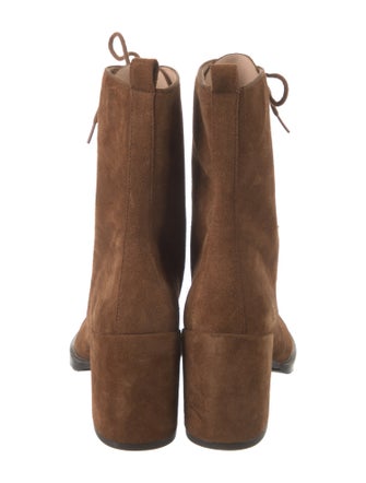 Stuart Weitzman Suede Lace-Up Boots
