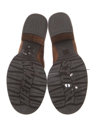 Stuart Weitzman Suede Lace-Up Boots