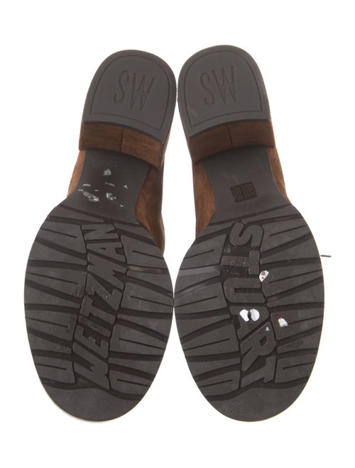 Stuart Weitzman Suede Lace-Up Boots