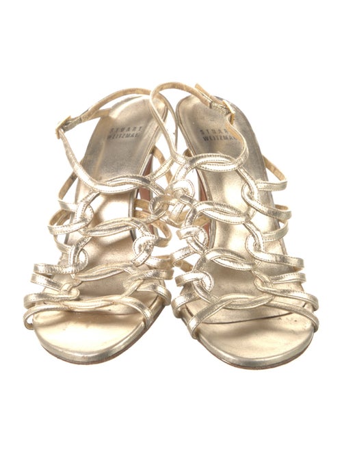 Stuart Weitzman Leather Slingback Sandals