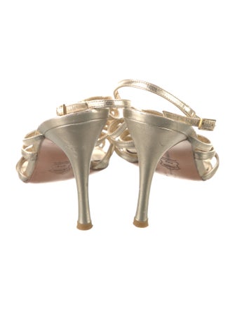 Stuart Weitzman Leather Slingback Sandals