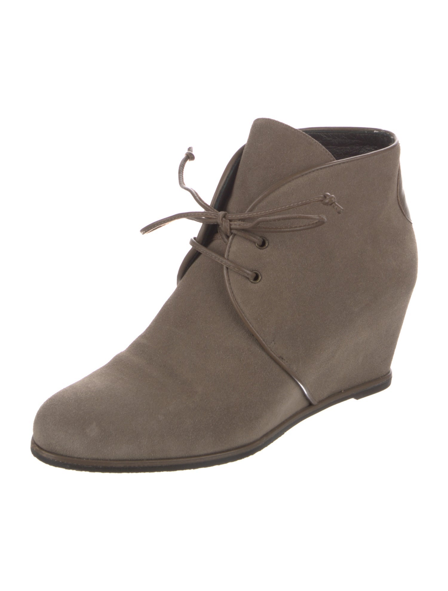 Stuart Weitzman Suede Lace-Up Boots