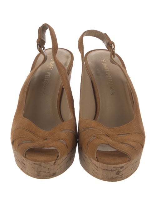 Stuart Weitzman Suede Slingback Pumps