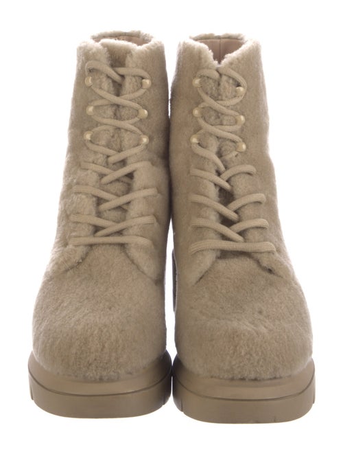 Stuart Weitzman Shearling Combat Boots