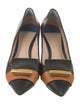 Stuart Weitzman Leather Colorblock Pattern Pumps