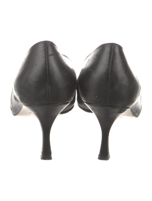 Stuart Weitzman Leather Colorblock Pattern Pumps