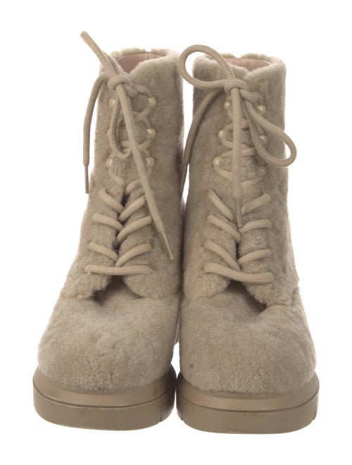 Stuart Weitzman Shearling Combat Boots