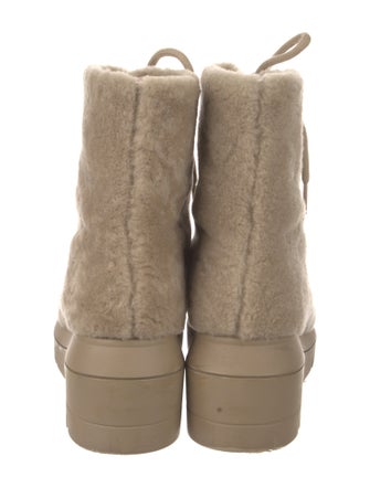 Stuart Weitzman Shearling Combat Boots
