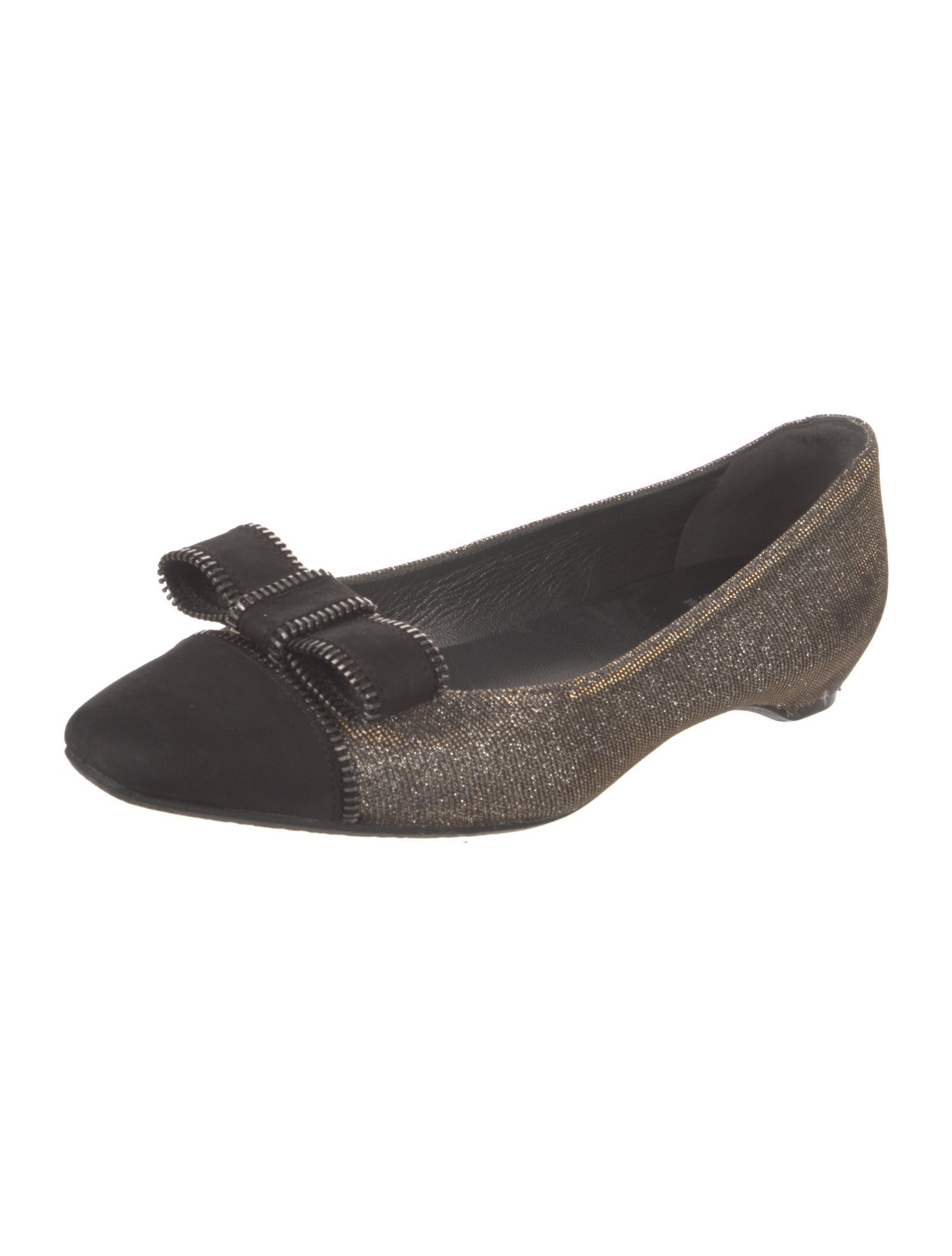 Stuart Weitzman Glitter Colorblock Pattern Flats