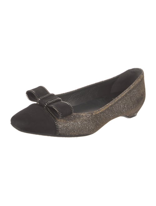 Stuart Weitzman Glitter Colorblock Pattern Flats