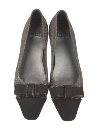 Stuart Weitzman Glitter Colorblock Pattern Flats