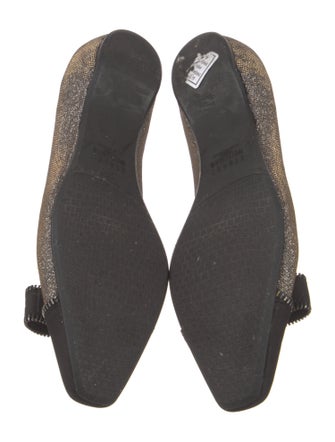 Stuart Weitzman Glitter Colorblock Pattern Flats