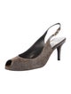 Stuart Weitzman Glitter Accents Slingback Pumps