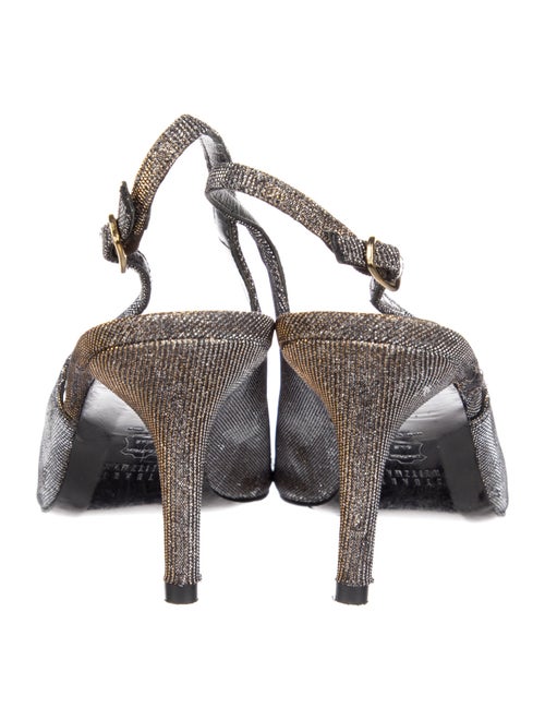 Stuart Weitzman Glitter Accents Slingback Pumps