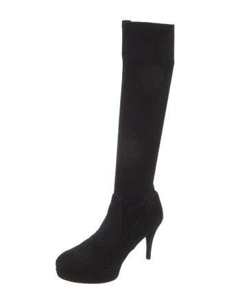 Stuart Weitzman Suede Sock Boots