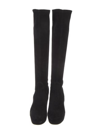 Stuart Weitzman Suede Sock Boots