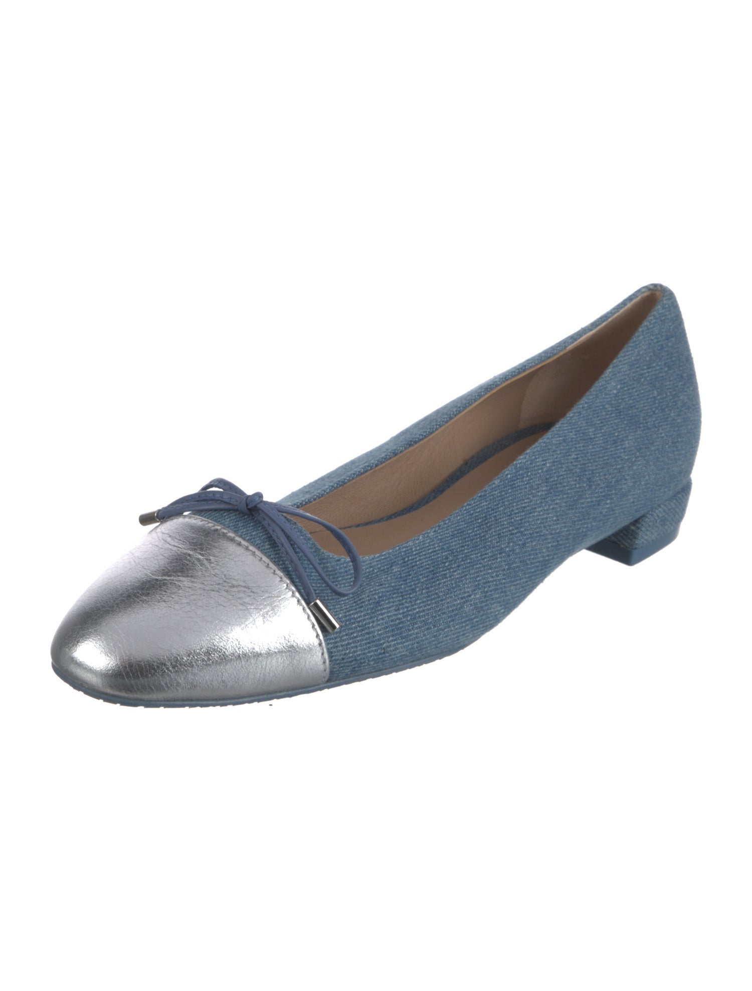 Stuart Weitzman Denim Ballet Flats