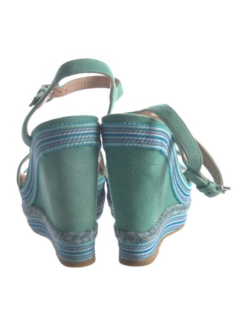 Stuart Weitzman Suede Animal Print Espadrilles