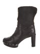 Stuart Weitzman Leather Studded Accents Boots