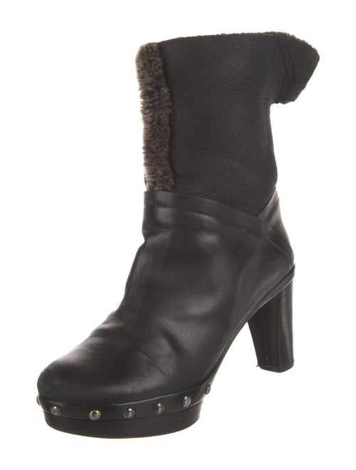 Stuart Weitzman Leather Studded Accents Boots