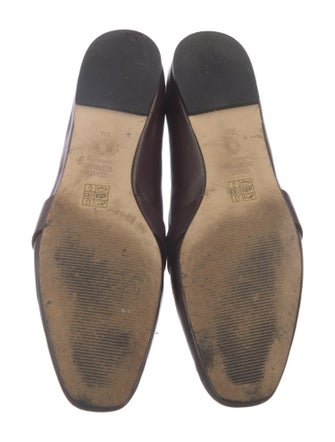 Stuart Weitzman Leather Studded Accents Loafers