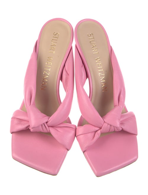 Stuart Weitzman Leather Slides