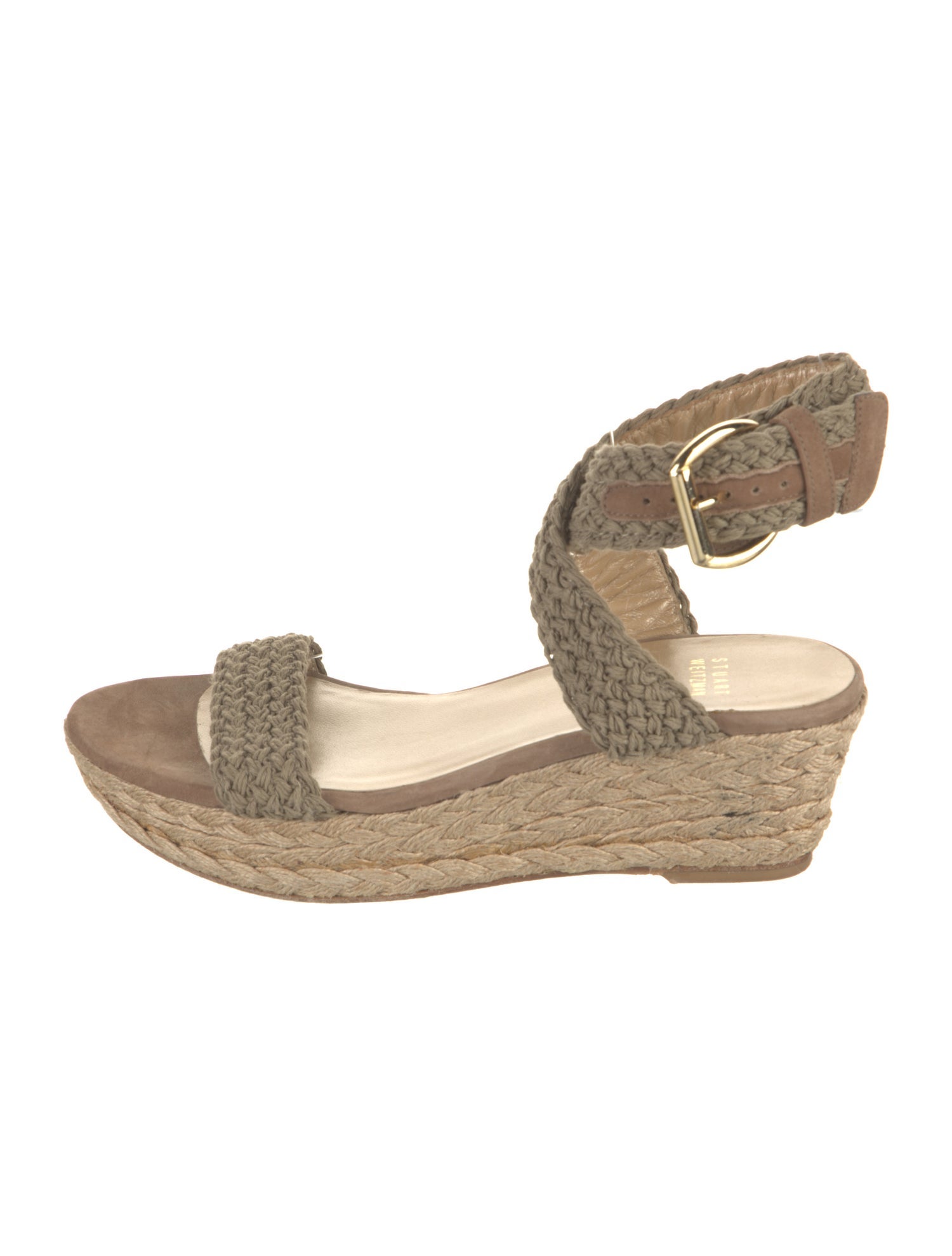 Stuart Weitzman Braided Accents Espadrilles