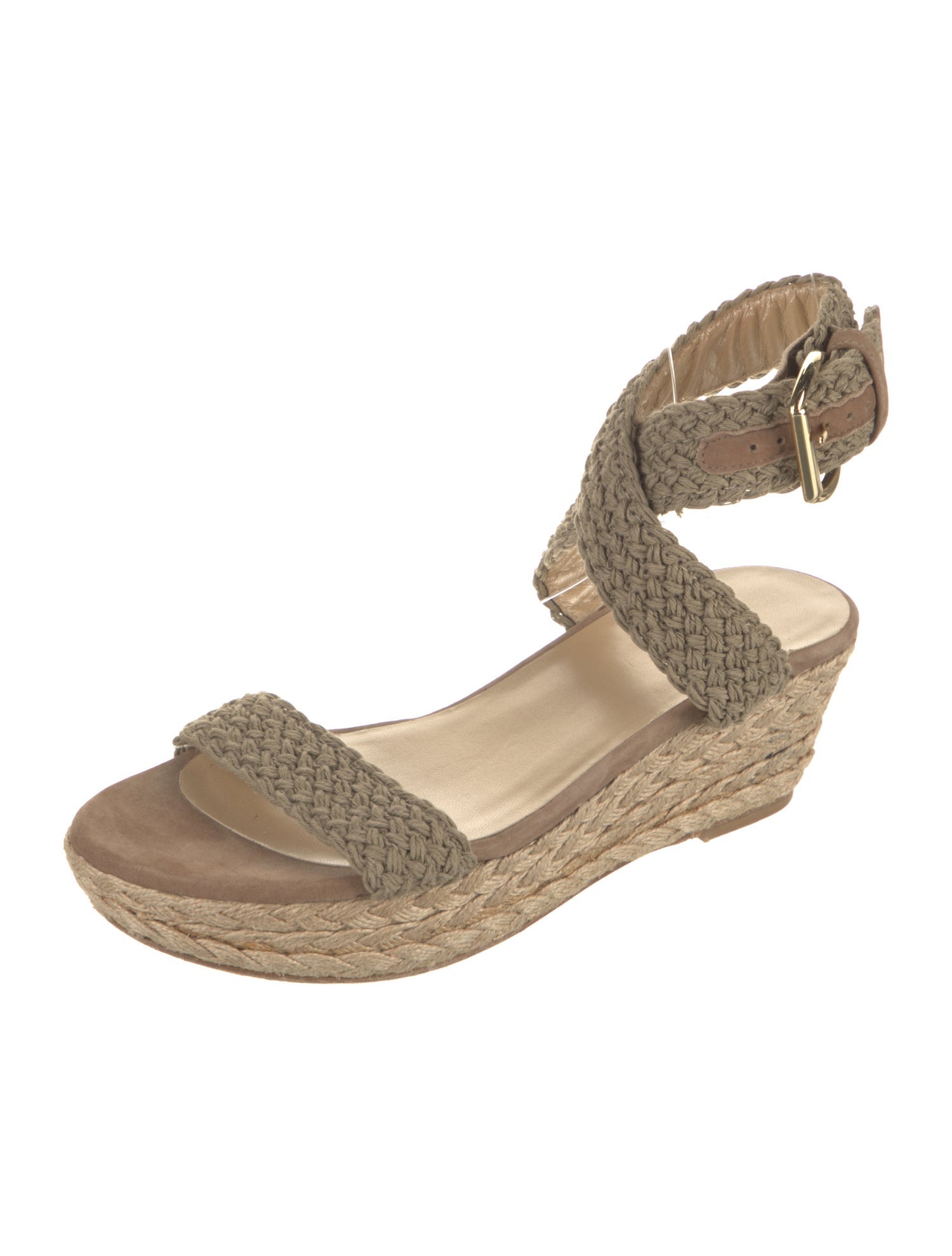 Stuart Weitzman Braided Accents Espadrilles