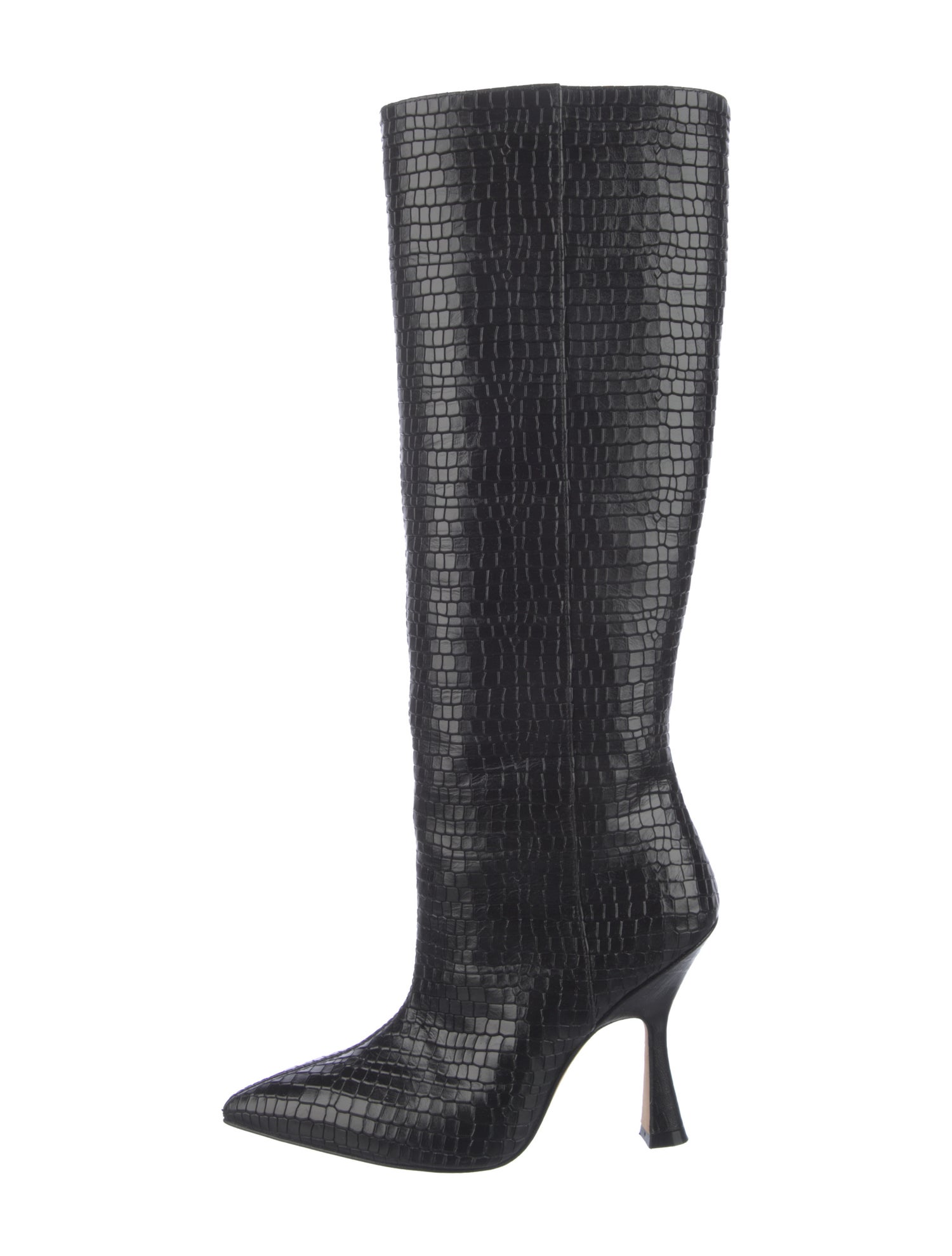 Stuart Weitzman Leather Animal Print Boots