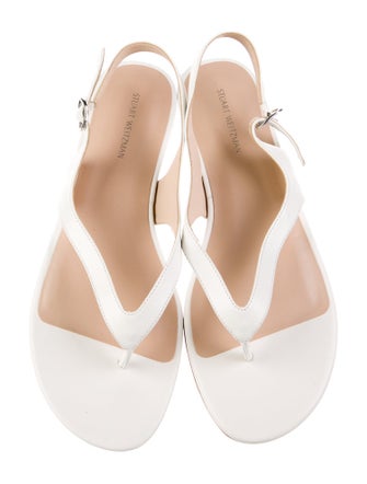Stuart Weitzman Leather Slingback Sandals