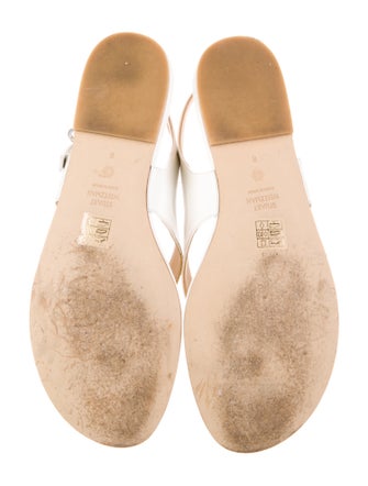 Stuart Weitzman Leather Slingback Sandals