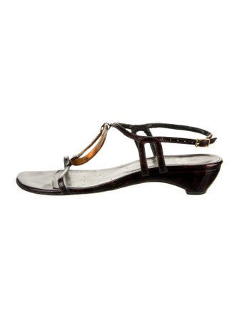 Stuart Weitzman Patent Leather Sandals