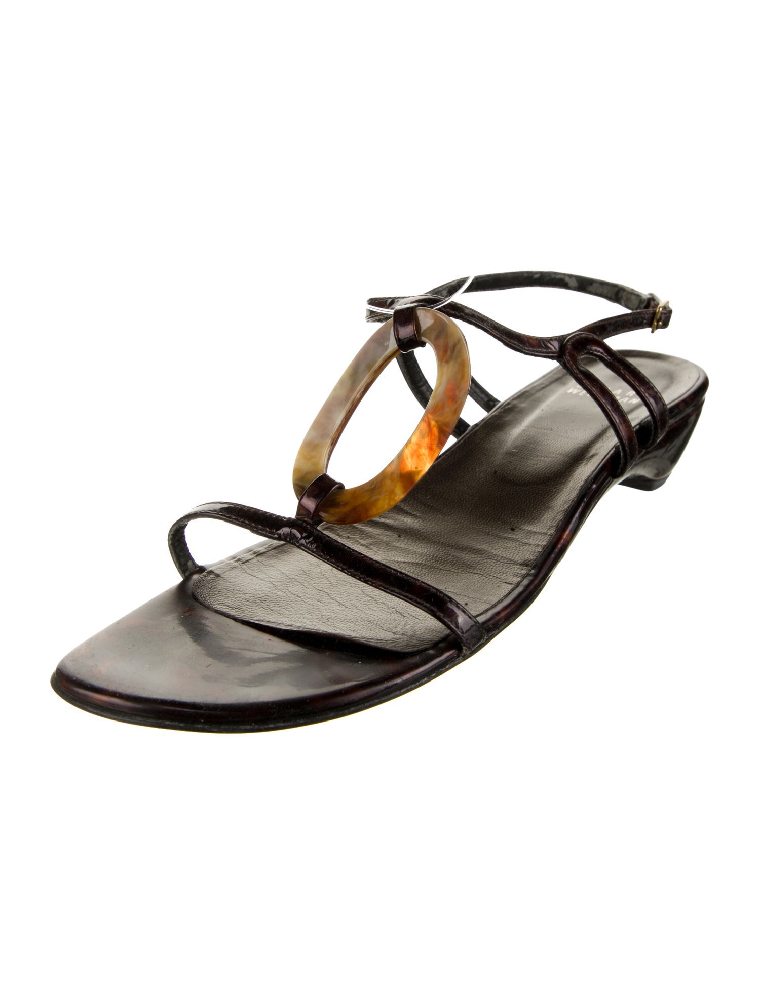 Stuart Weitzman Patent Leather Sandals