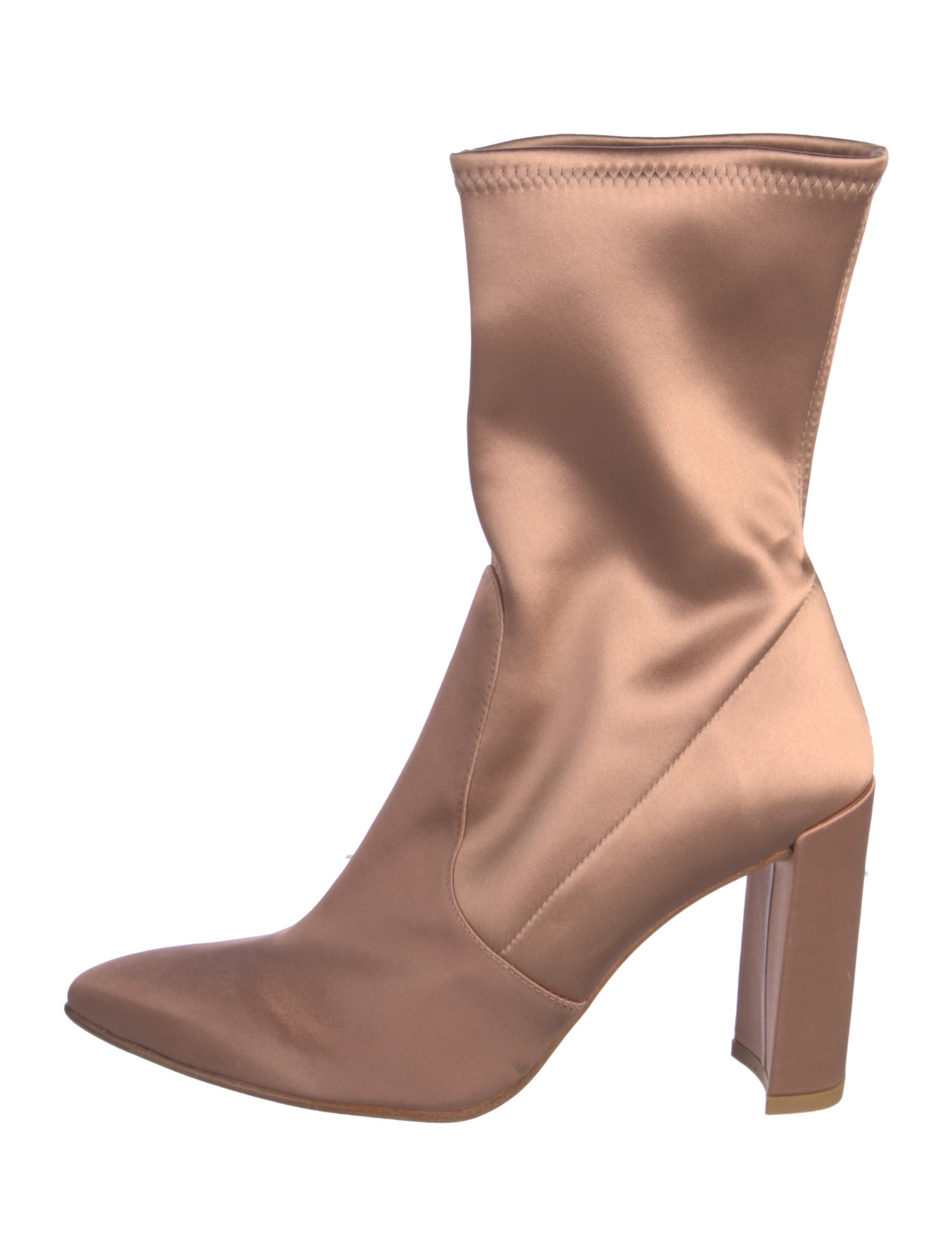 Stuart Weitzman Satin Sock Boots