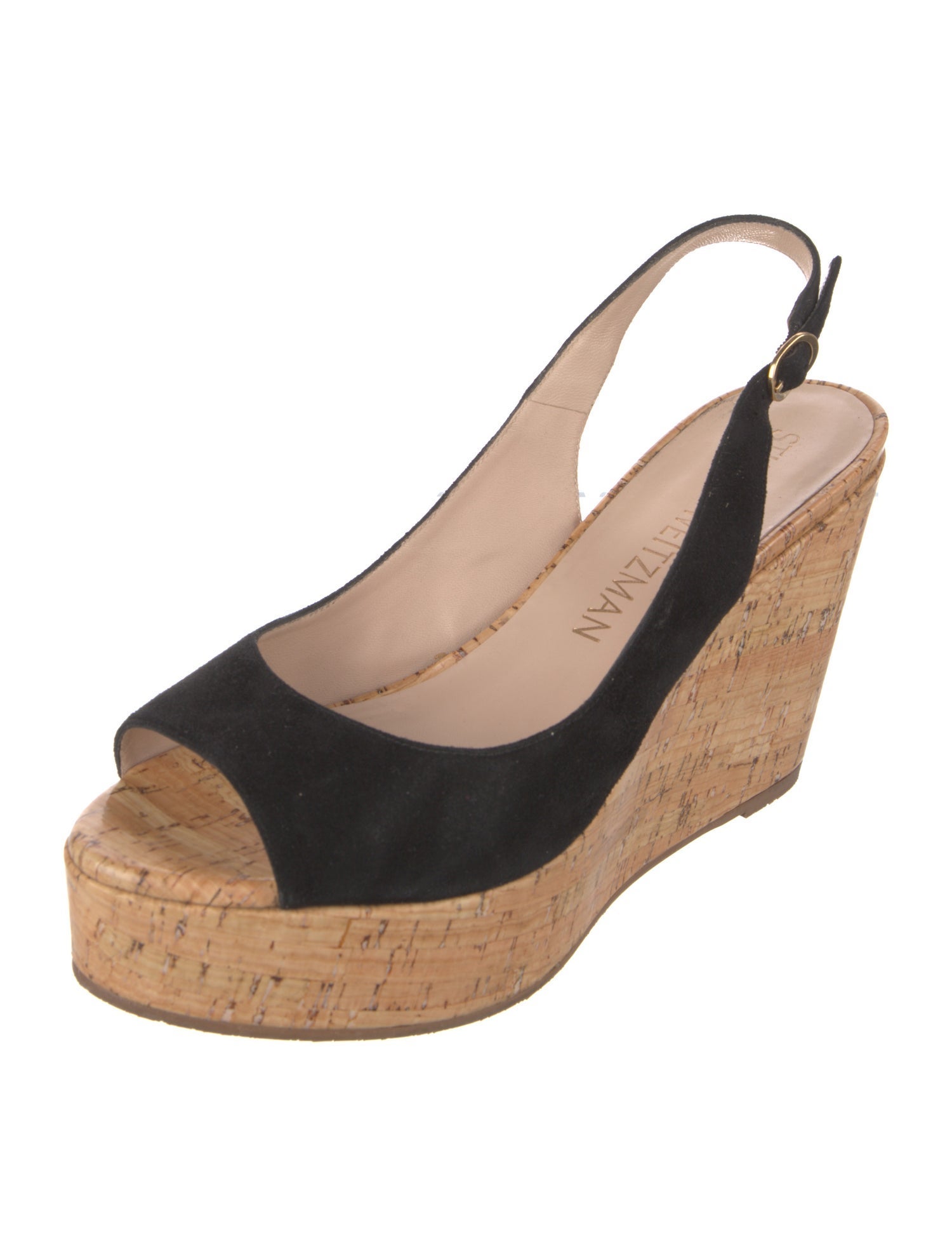 Stuart Weitzman Suede Slingback Sandals