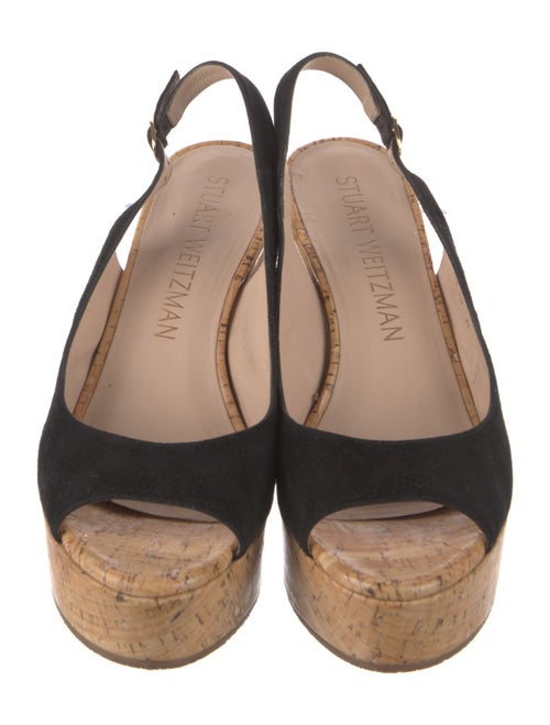 Stuart Weitzman Suede Slingback Sandals