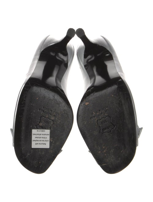 Stuart Weitzman Leather Crystal Embellishments Sandals