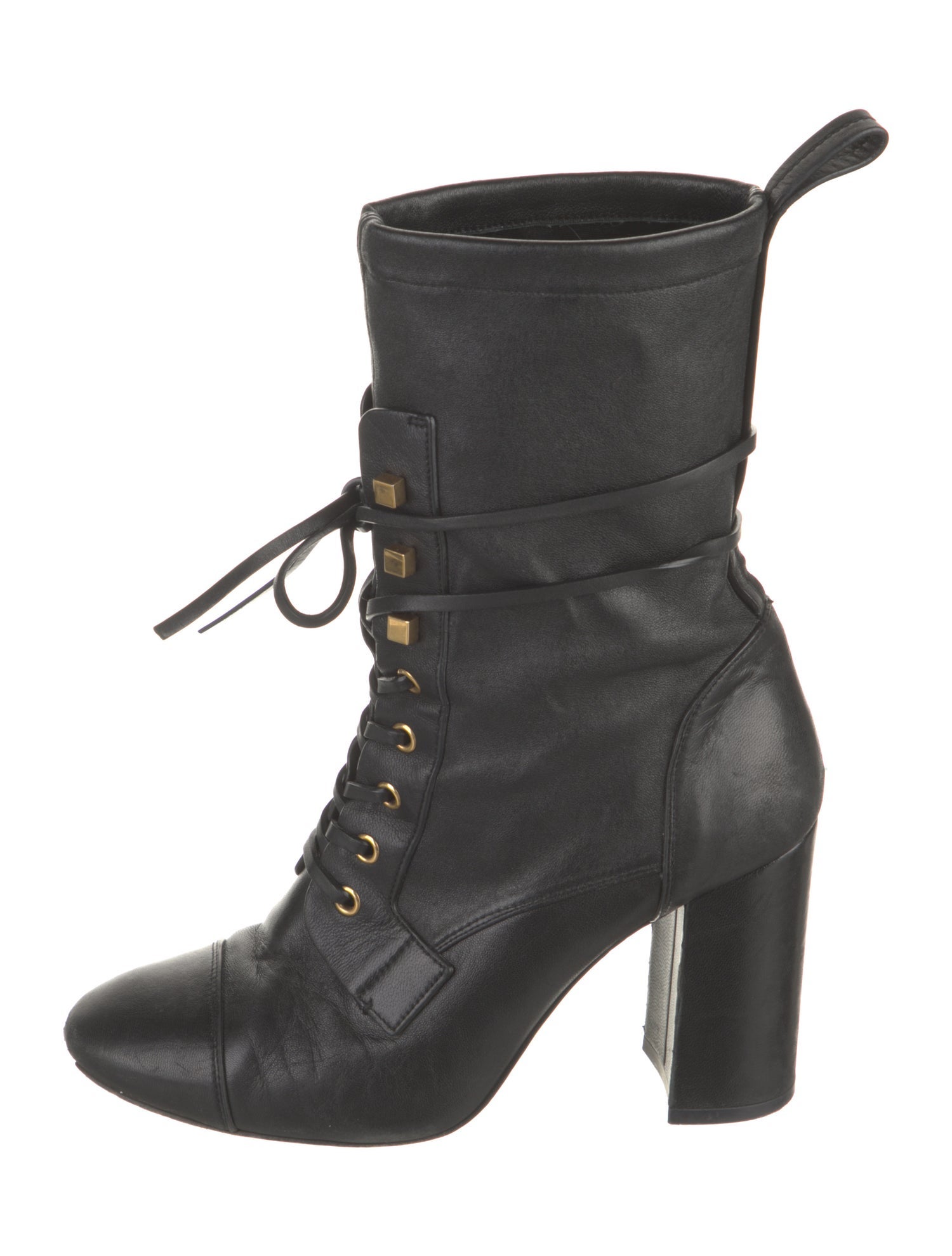 Stuart Weitzman Leather Lace-Up Boots