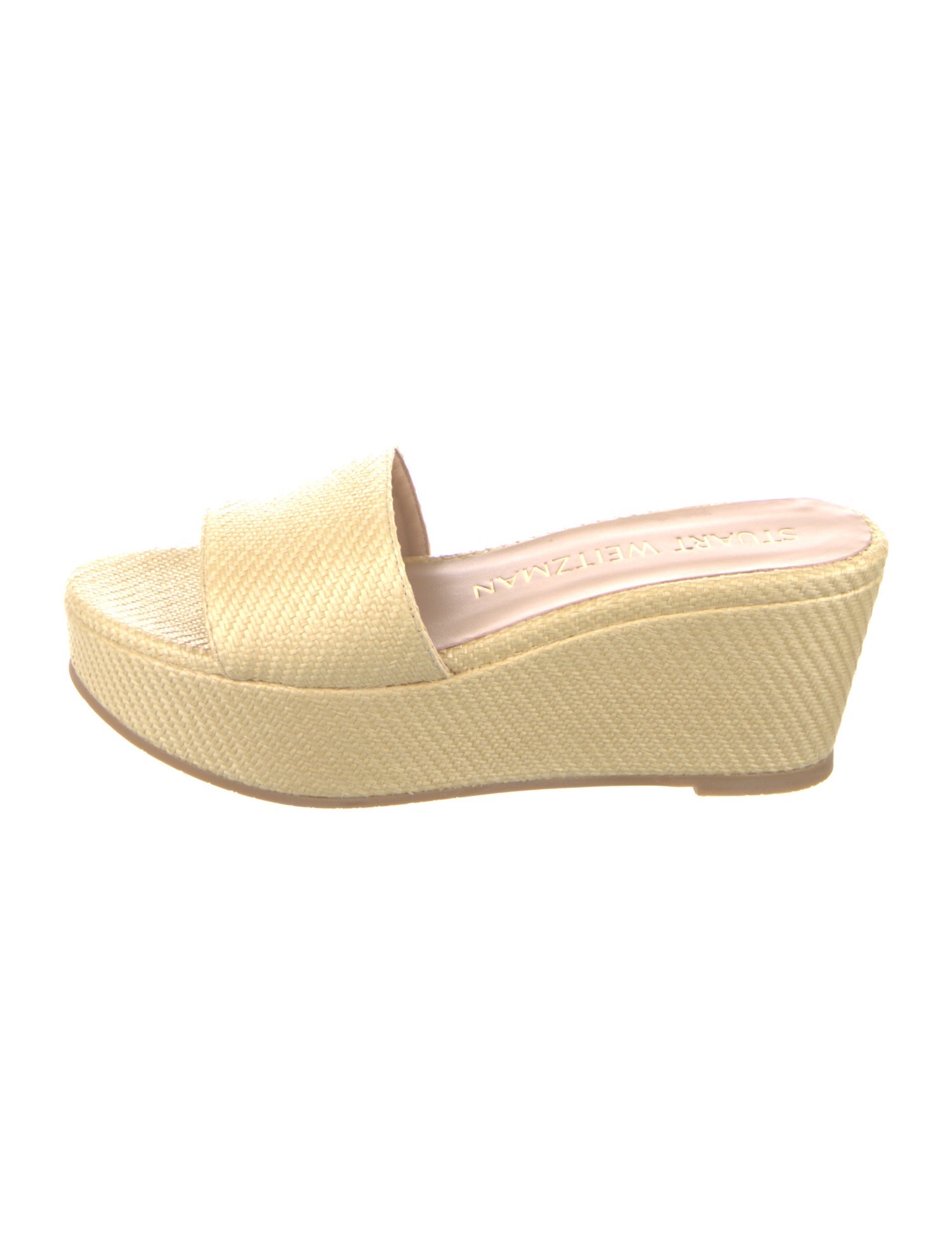 Stuart Weitzman Straw Slides