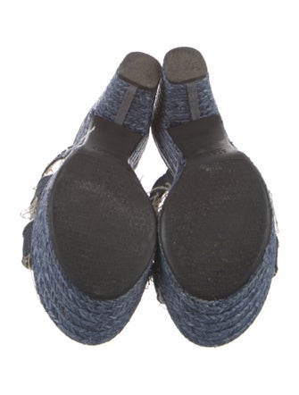 Stuart Weitzman Denim Slides