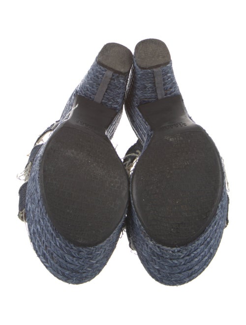 Stuart Weitzman Denim Slides