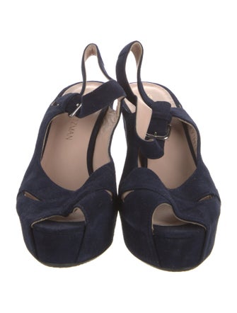 Stuart Weitzman Suede Slingback Sandals