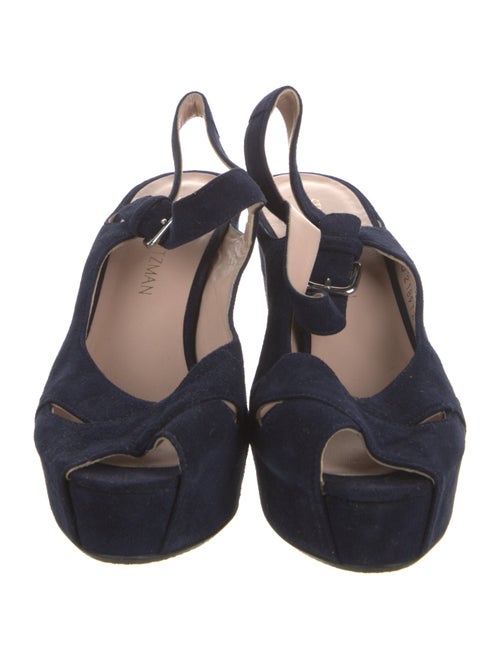 Stuart Weitzman Suede Slingback Sandals
